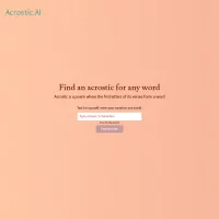 Acrostic AI