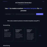 AI Checklist Generator