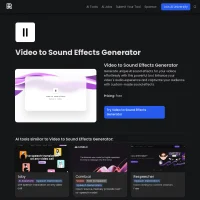 Video to Sound Effects Generator