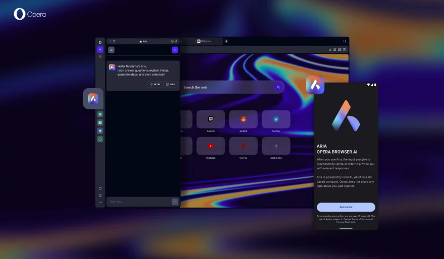 Opera Launches New Integrated AI Sidebar Aria Powered By OpenAI’s ChatGPT
