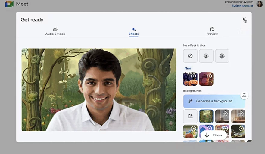 Google Meet Tests AI-Generated Backgrounds to Make Video Calls More Private