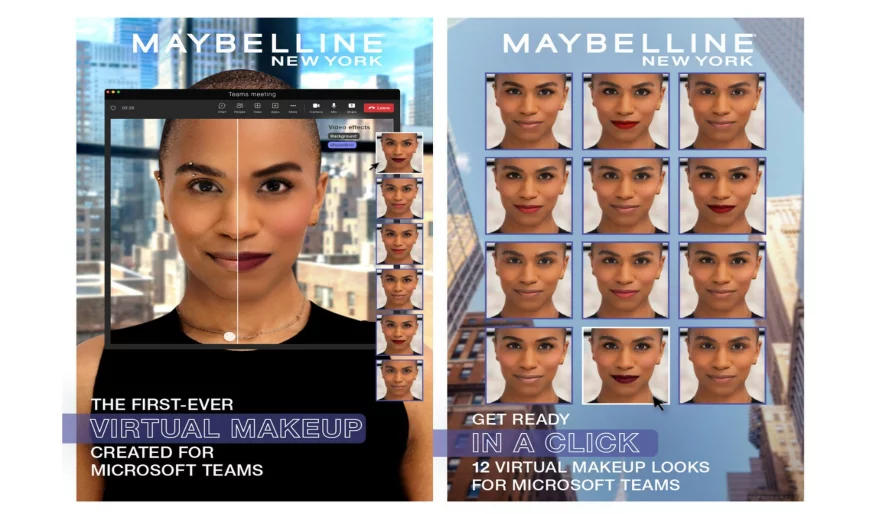 Microsoft Teams Teams up with Maybelline to Bring AI-Powered Makeup Filters to Video Calls