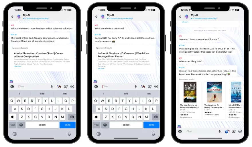Snapchat and Microsoft partner on new ads for AI chatbots