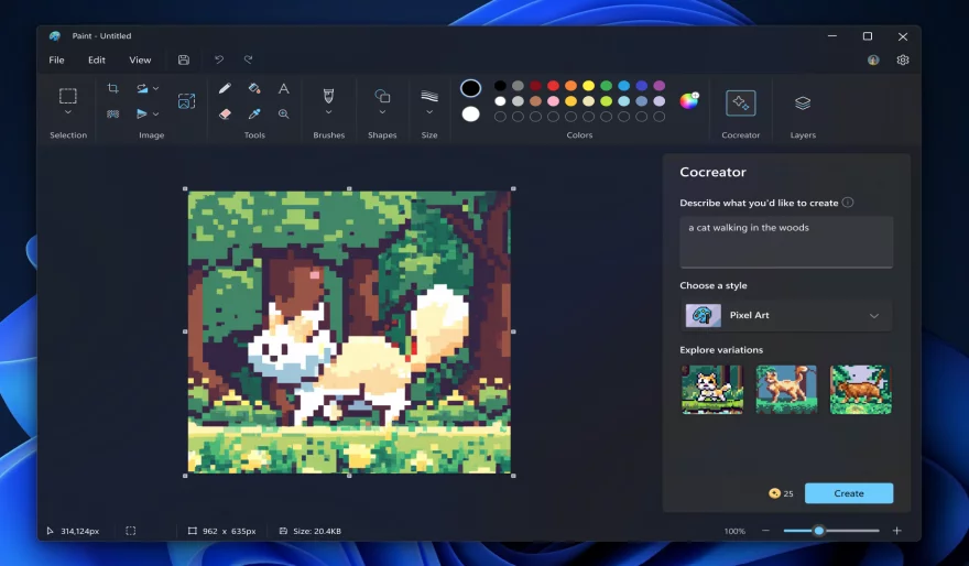 Microsoft's Paint Cocreator: A new AI-powered way to create art