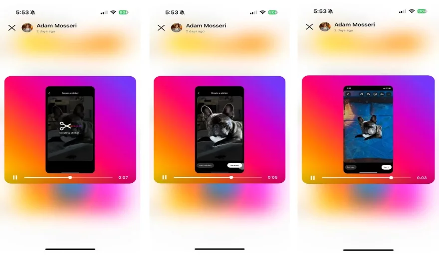 Instagram's new AI feature lets you create stickers from photos