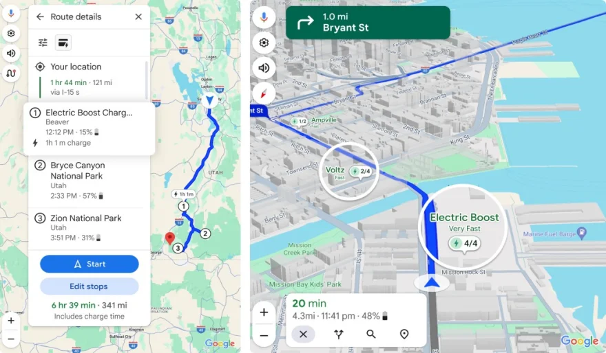 Google Maps will use AI to help you find out-of-the-way EV chargers.