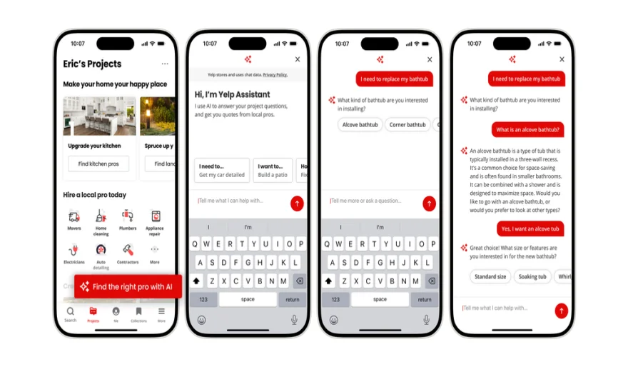 Yelp is introducing a new AI assistant designed to facilitate connections with businesses.