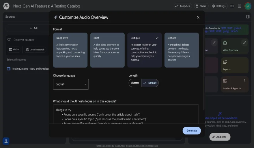 NotebookLM Can Now Debate You — Literally