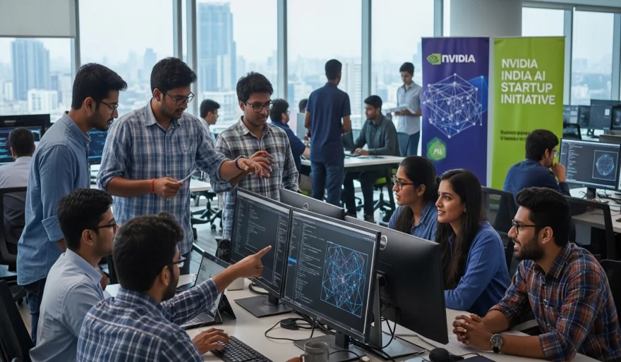 Nvidia Expands Early-Stage AI Startup Partnerships in India