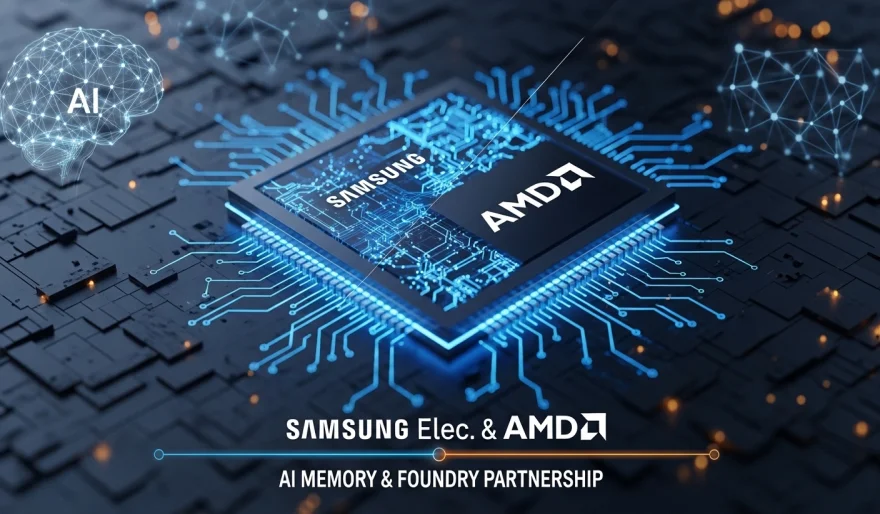 Samsung Elec and AMD sign MoU on AI memory, explore foundry partnership