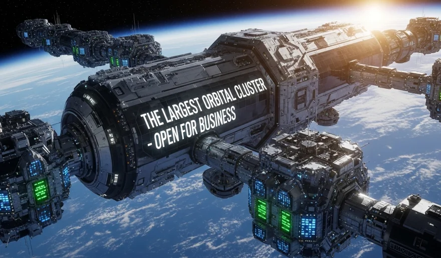 The largest orbital compute cluster is open for business