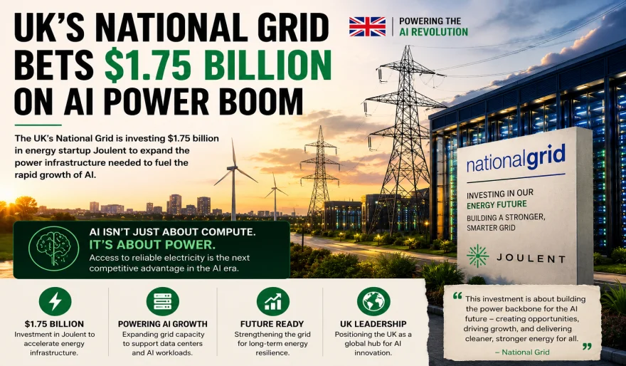 UK National Grid Bets $1.75B on AI Power Boom