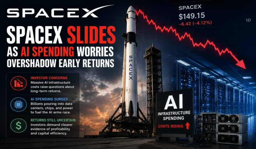 SpaceX Slips as AI Spending Concerns Weigh on Valuation