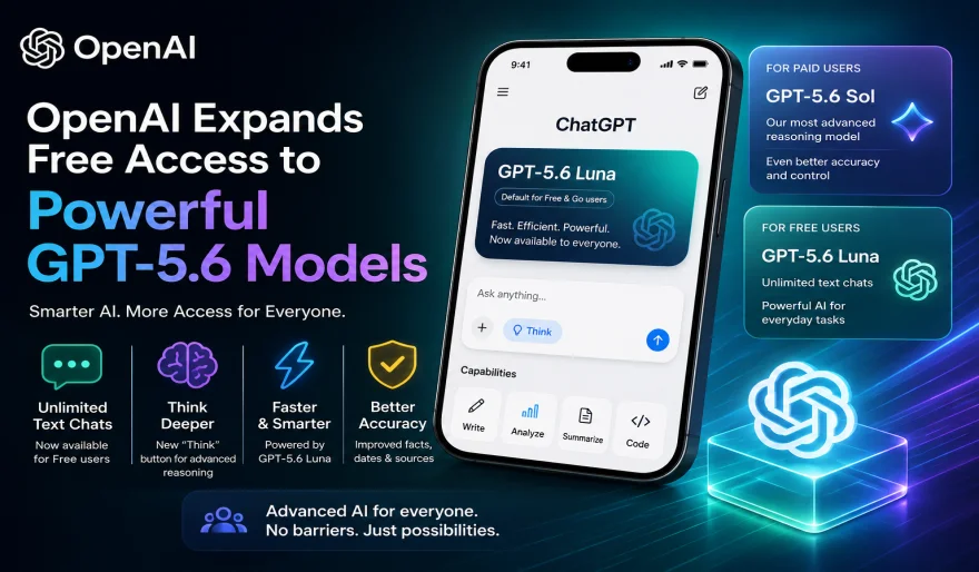 OpenAI Expands Free Access to Powerful GPT-5.6 Models